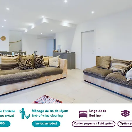 בית נופש A 350m De La Plage, Maison Pour 7 Avec Piscine