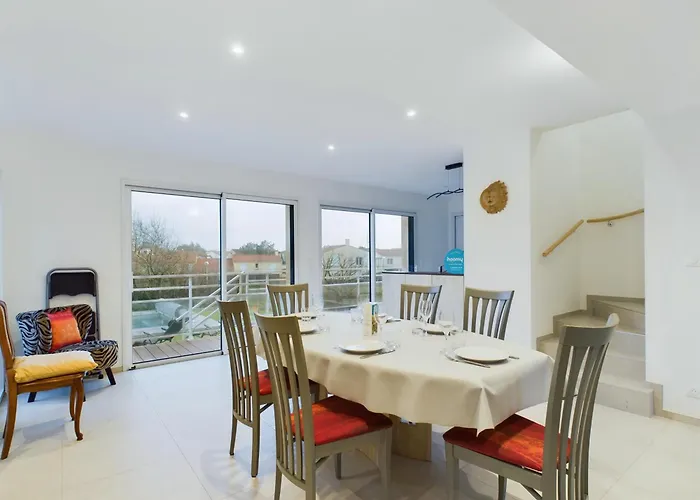 A 350m De La Plage, Maison Pour 7 Avec Piscine בית נופש Brétignolles-sur-Mer